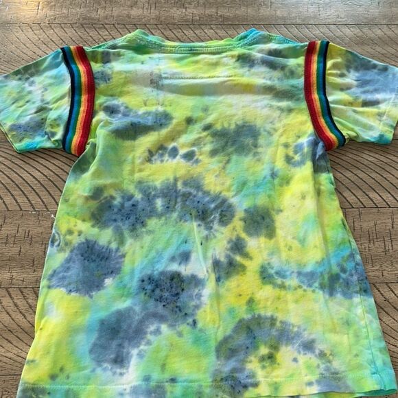 Aviator 🧑‍✈️ Nation Made in USA 🇺🇸 Kids Rainbow 🌈 Ringet Tie-Dye T-Shirt Unique! - Picture 7 of 17